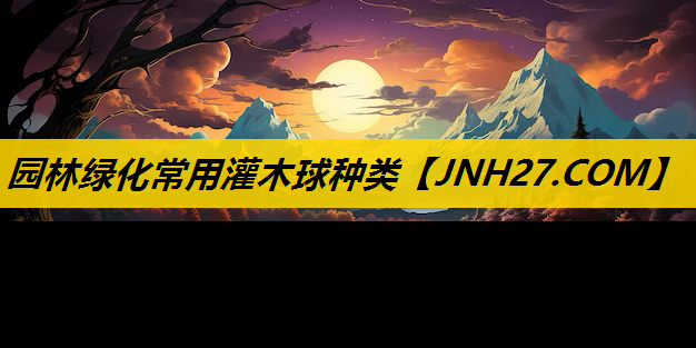 园林绿化常用灌木球种类